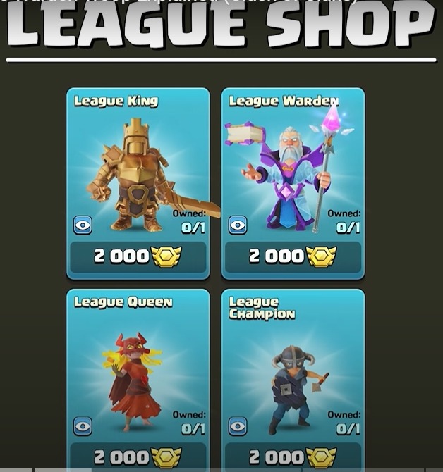 new legendry league shop