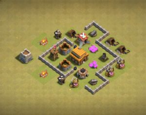 Town hall level 3 base Layout 3