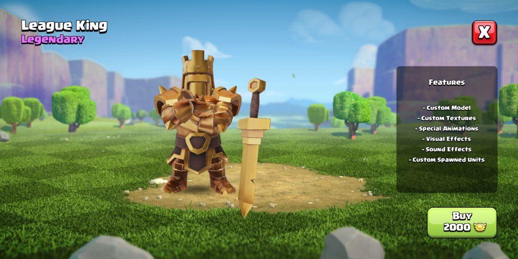 clash of clans skins