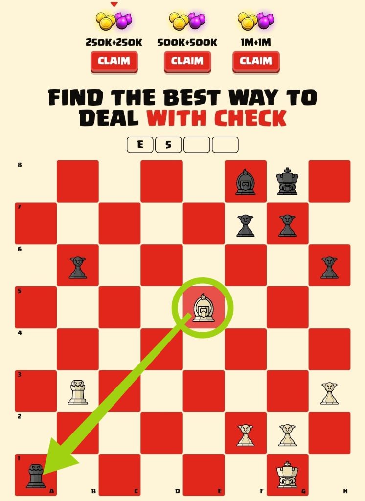 clash of clans chess puzzle solve 1.3